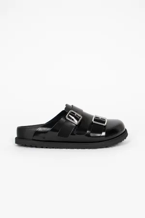 222 West Leather Sandals Black Body Align