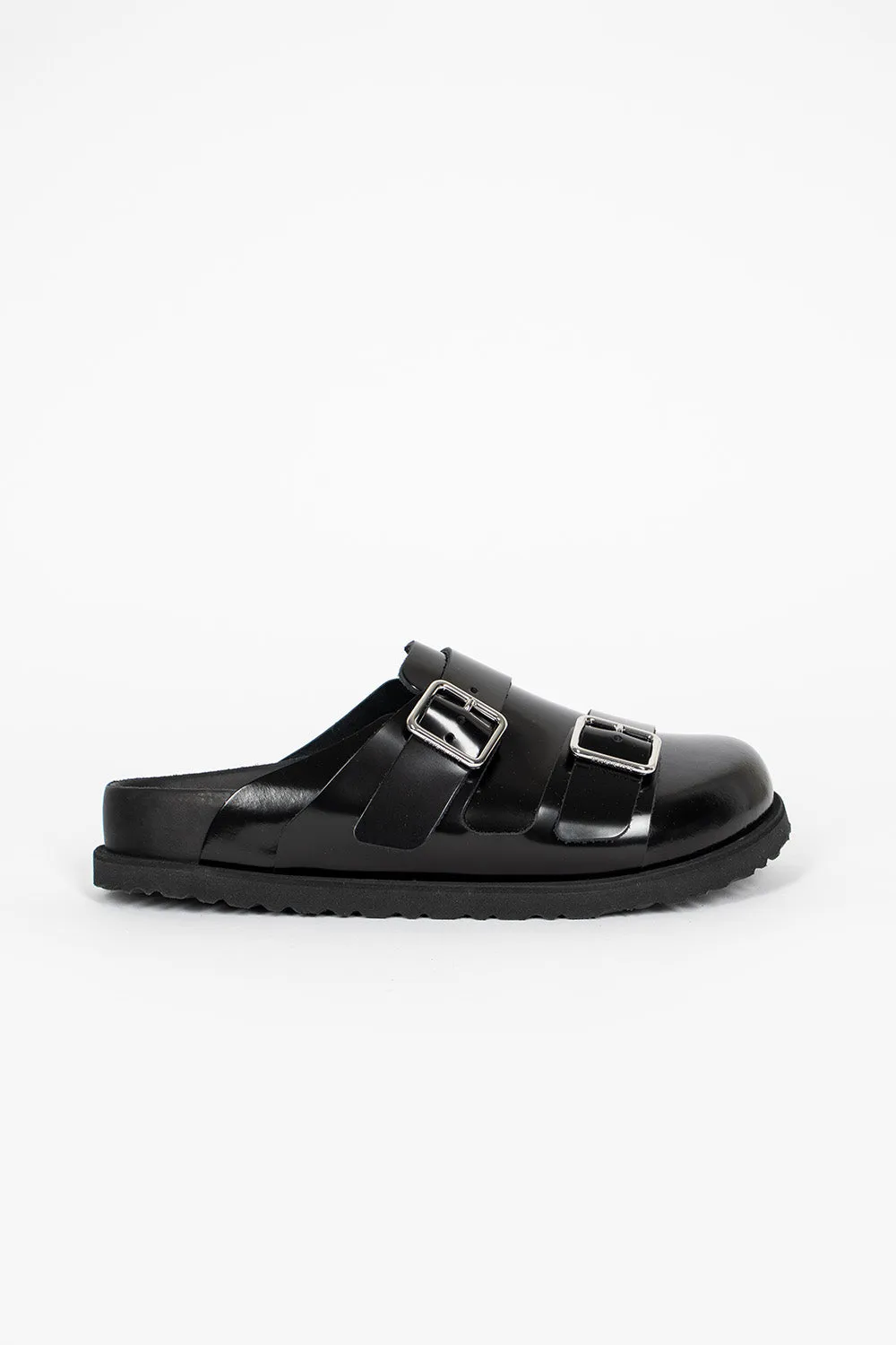 222 West Leather Sandals Black Body Align