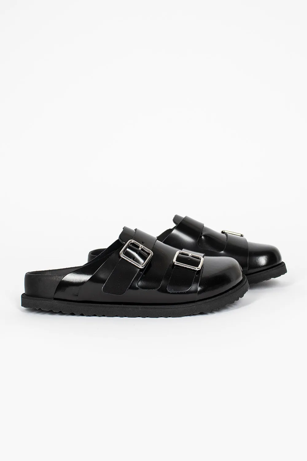 222 West Leather Sandals Black River Cross All Time