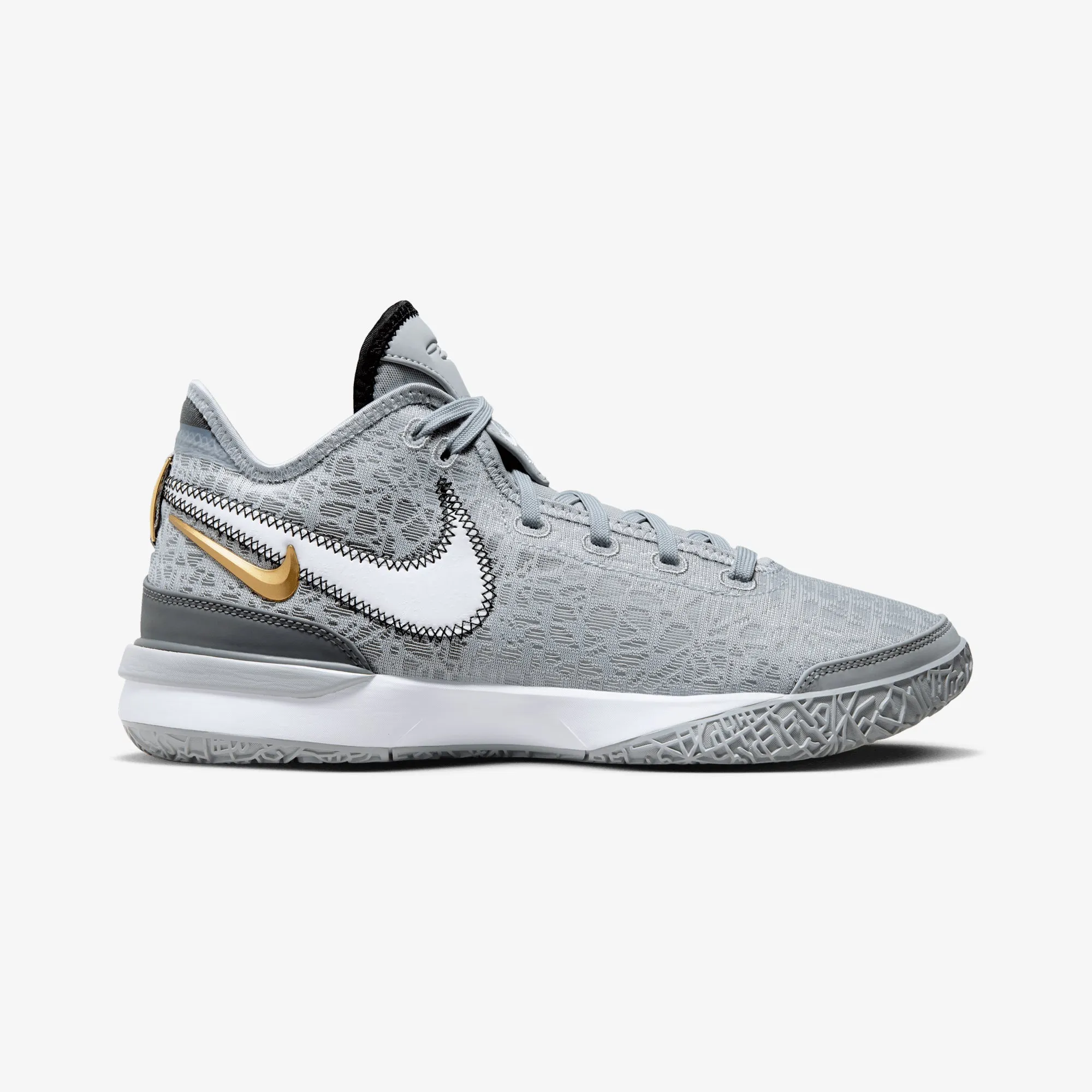 NIKE | LEBRON NXXT GEN { WOLF GREY/WHITE-IRON GREY-BLACK Low Cut Design
