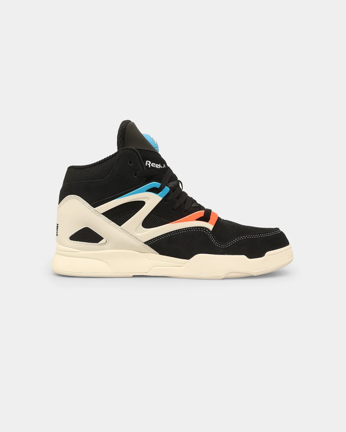 Reebok Pump Omni Zone II Core Black/Chalk White Suede Soft Breathable Material