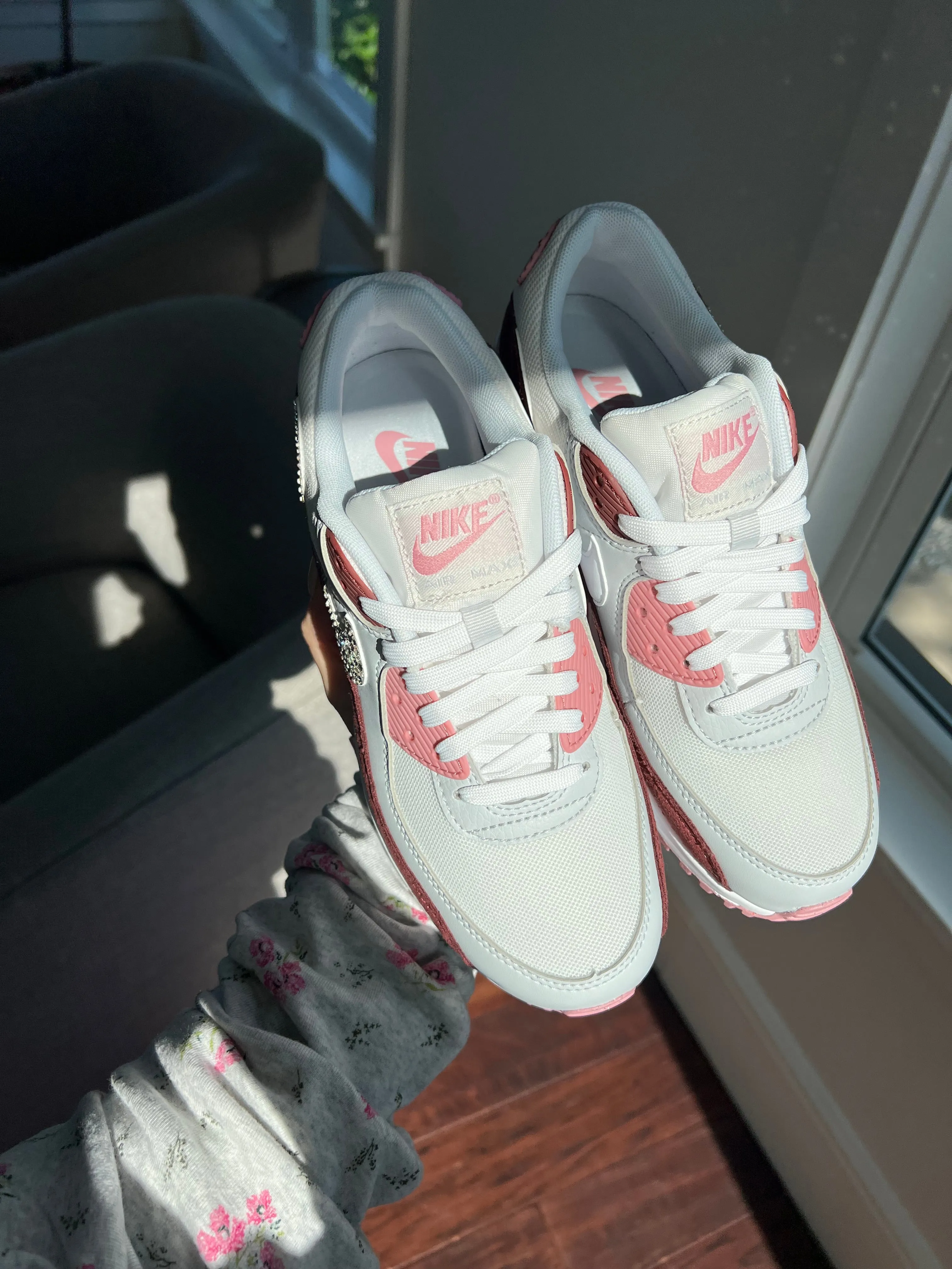 Slip Off Cherry Pink Swarovski Nike Air Max 90