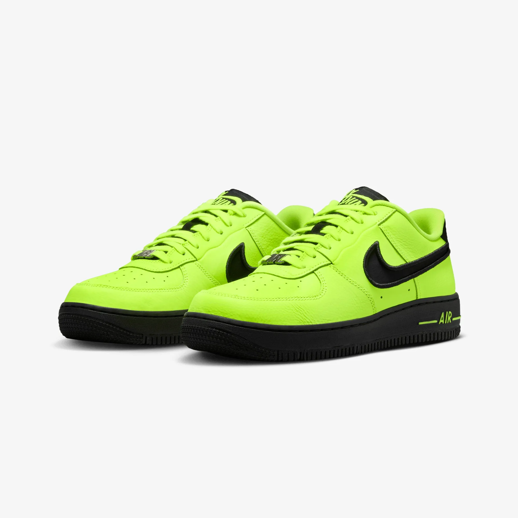 Eco Friendly Fabric Stretch Woven Collar NIKE | AIRFORCE 1 DANCE { VOLT/BLACK-GUNMETAL