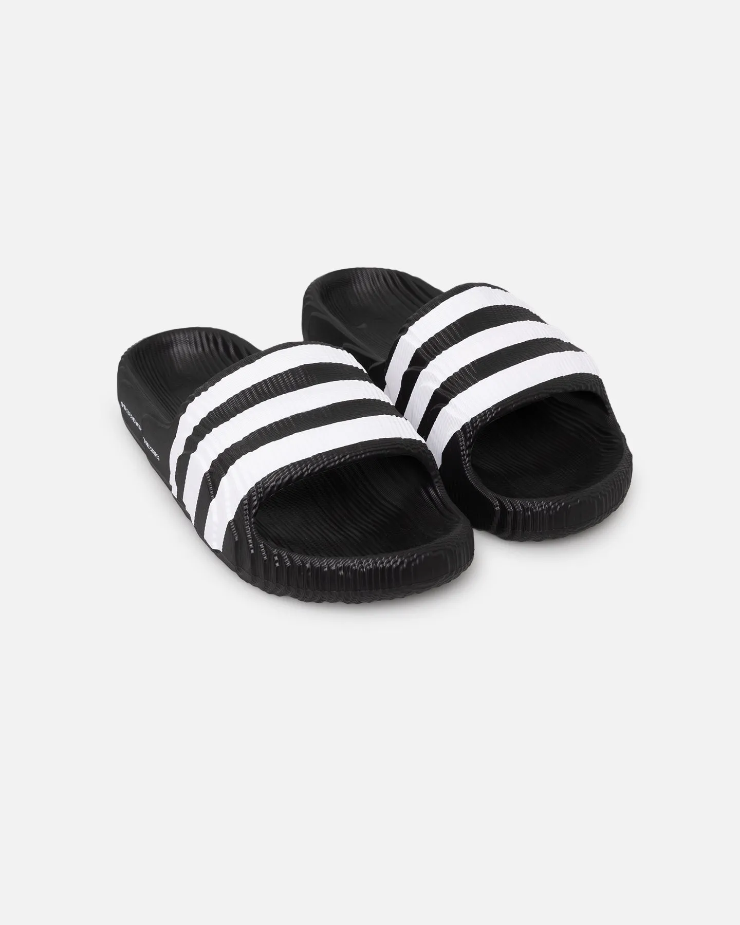 Adidas Adilette 22 Core Black/Core White Street Glow