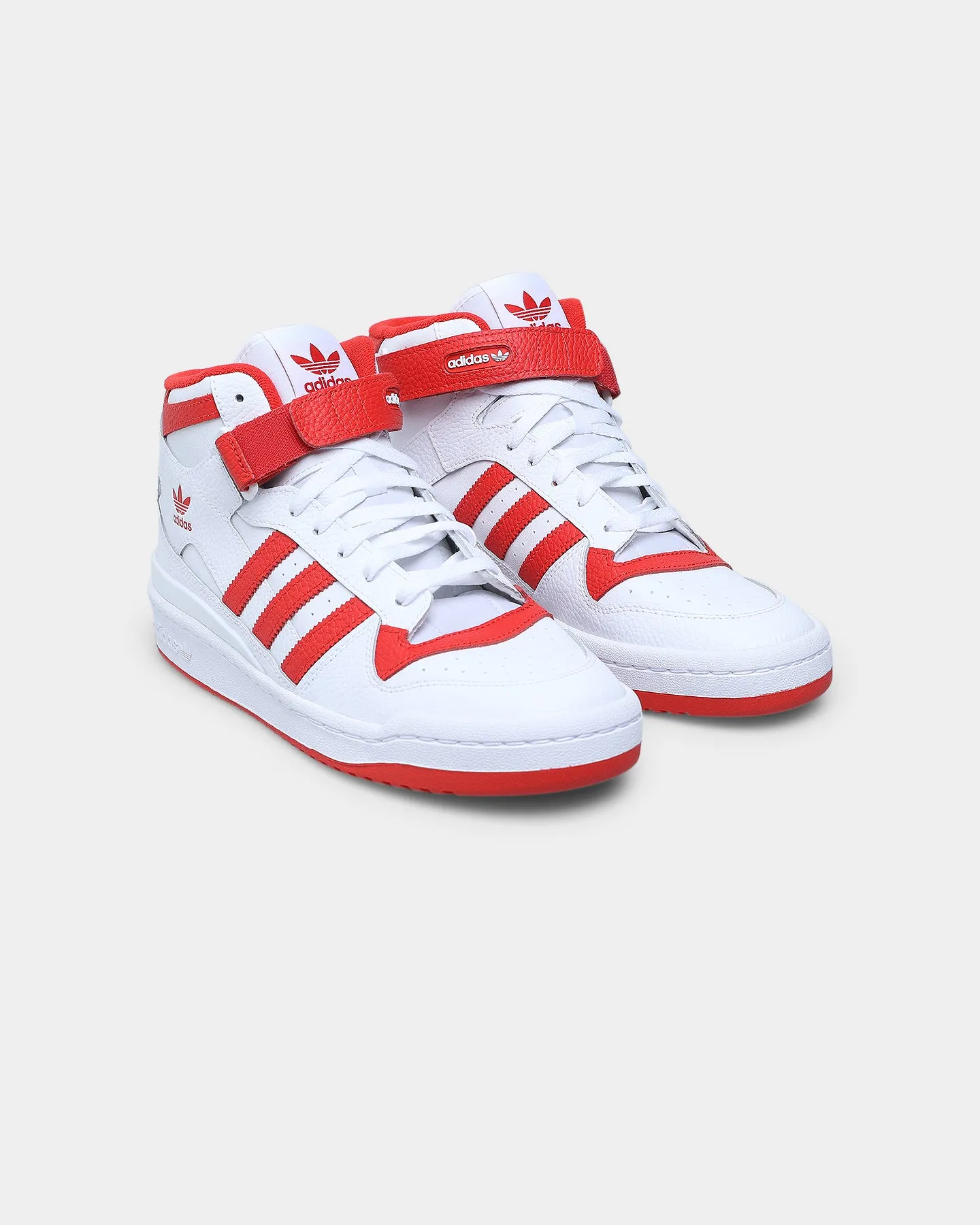 Neutral Glow Adidas Forum Mid Cloud White/Vivid Red/Cloud White