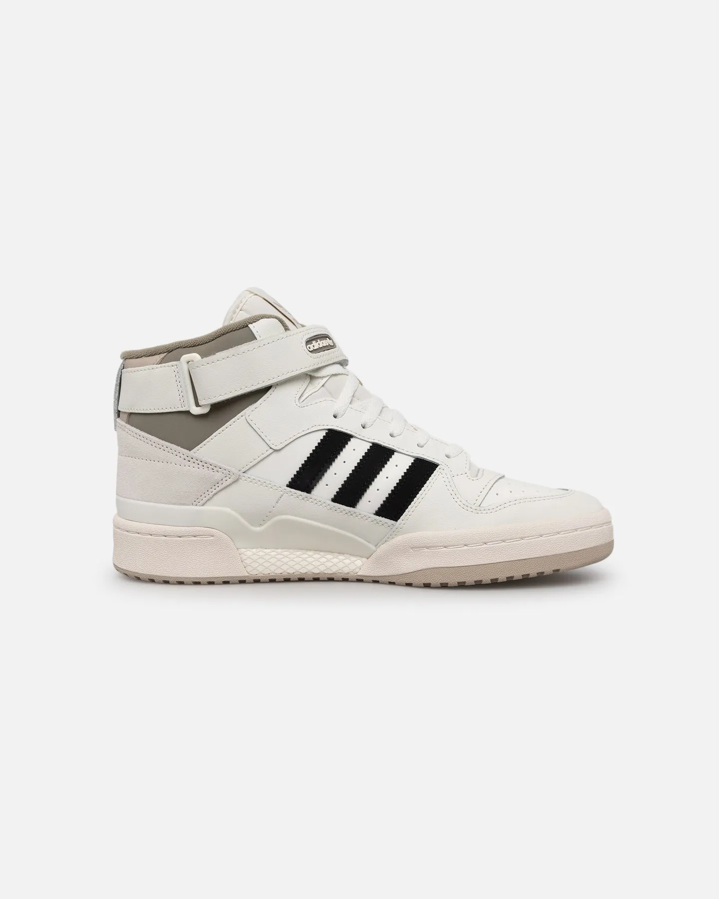 Reinforced Seams Calm Step Adidas Forum Mid Off White/Core Black/Wonder Beige