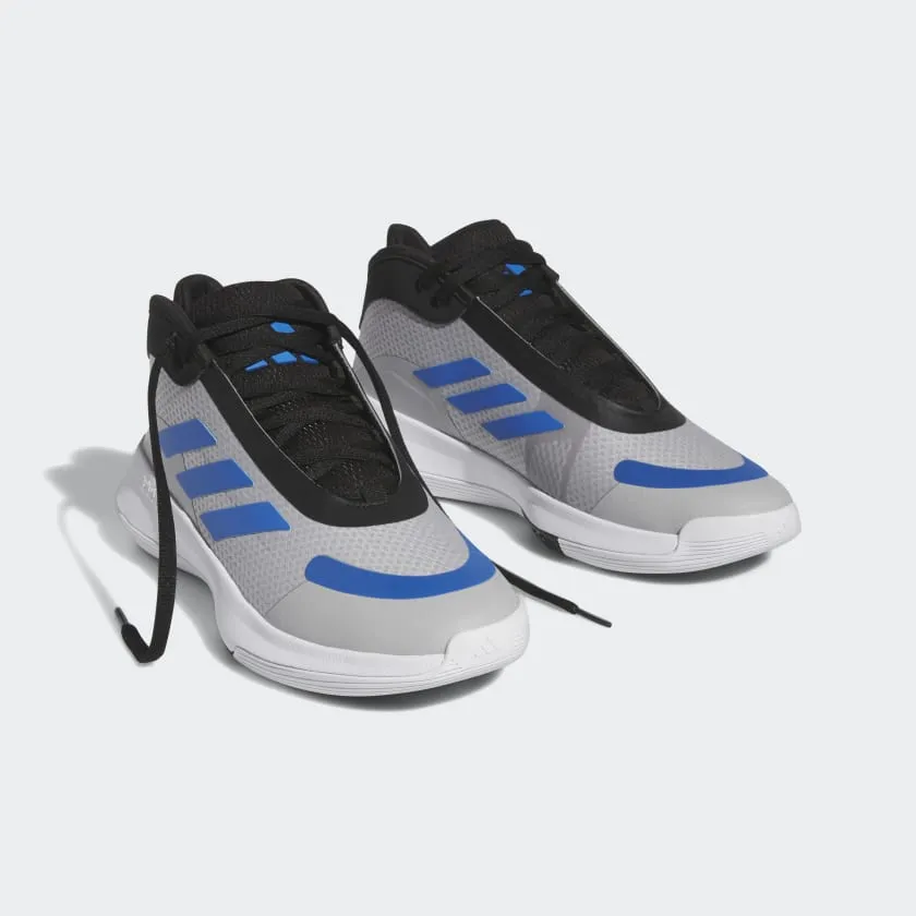 Comfort Pads Asymmetric Lacing Structure Adidas Men's Bounce Legends Grey/Blue Shoes