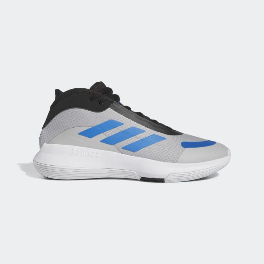 Adidas Men's Bounce Legends Grey/Blue Shoes Ventilated Footbed Design Air Circulation