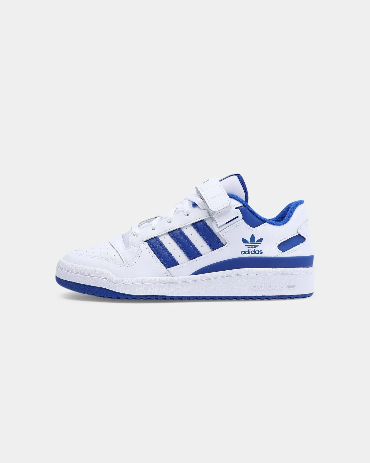 Adidas Men's Forum Low Cloud White / Cloud White / Royal Blue Work Base Luggage Fit