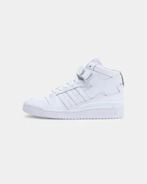 Adidas Men's Forum Mid Cloud White / Cloud White / Cloud White Corner Style Denim Cool