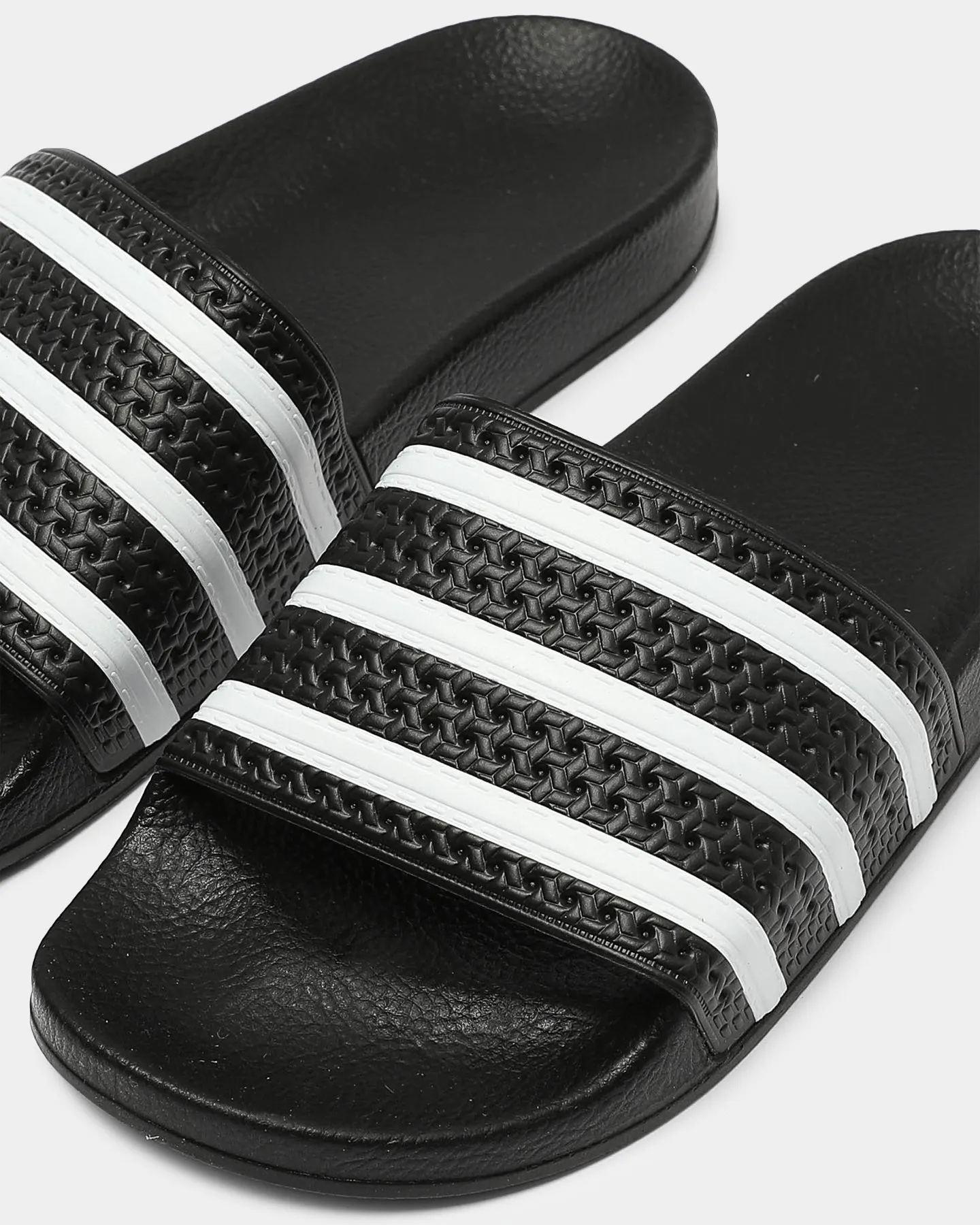 Comfort footbed Abrasion resistant Adidas Originals Adilette Slide Black/White