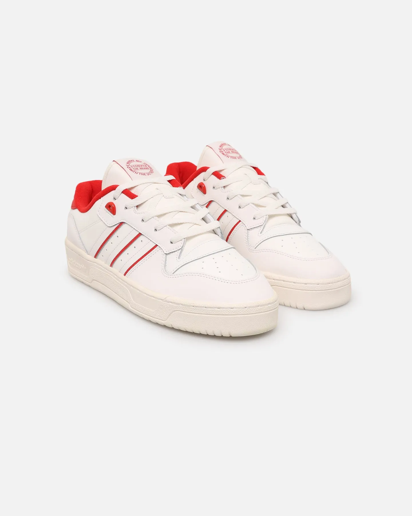 Stable construction Easy Wear Adidas Rivalry Low Cloud White/Better Scarlet