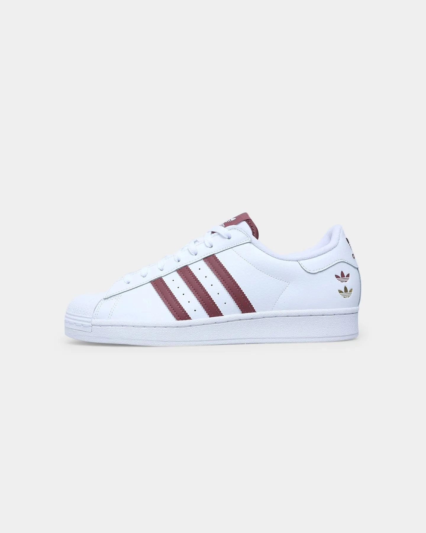 Safe Land Adidas Superstar Cloud White / Quiet Crimson / Gold Foil