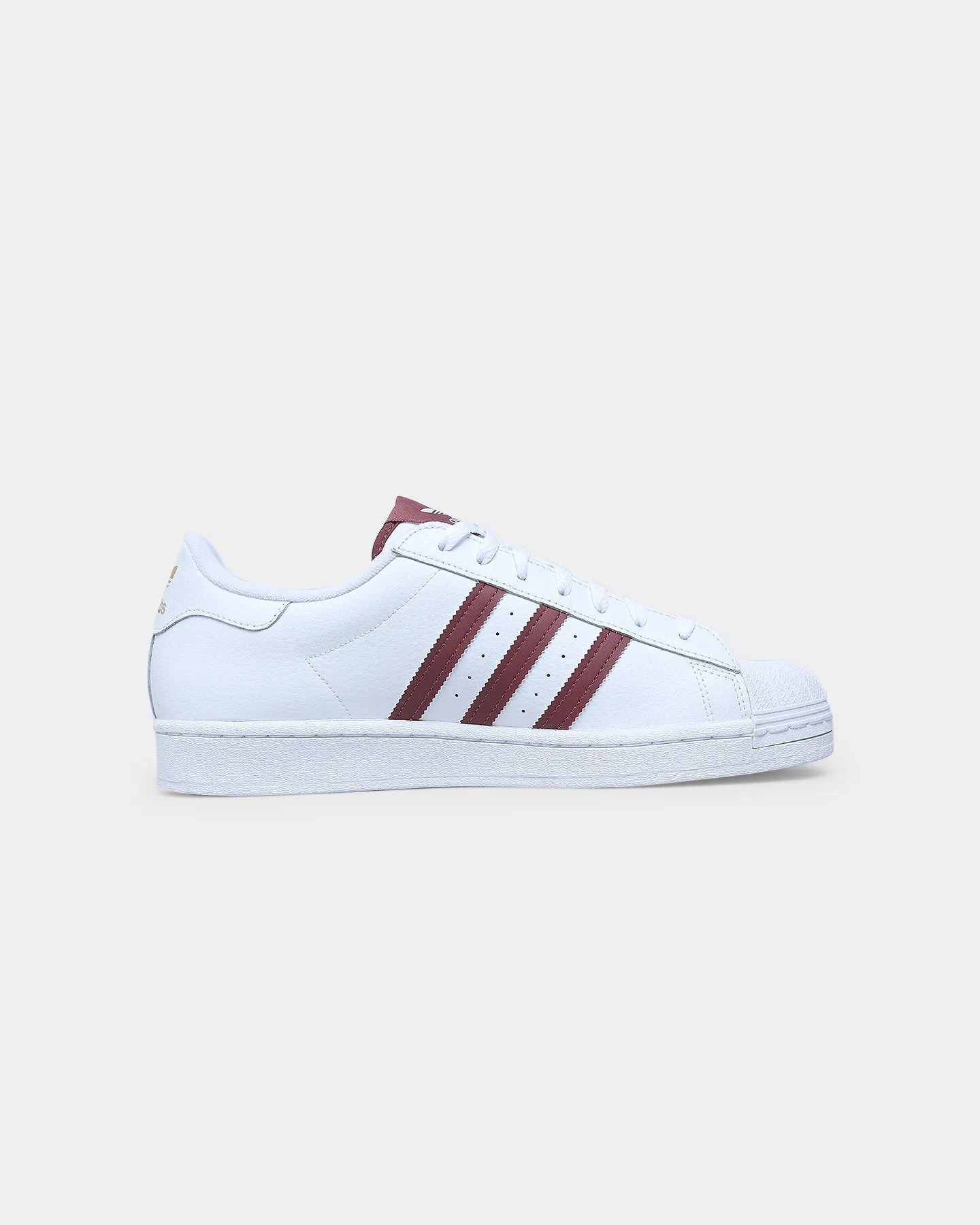 Slim Line Adidas Superstar Cloud White / Quiet Crimson / Gold Foil