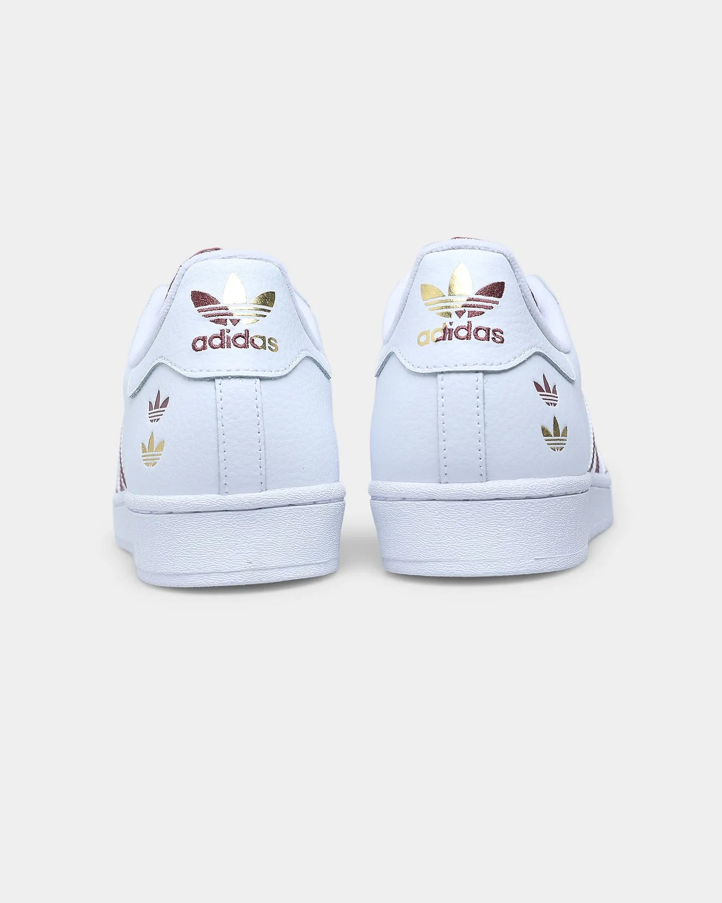 Adidas Superstar Cloud White / Quiet Crimson / Gold Foil Pilates Cool