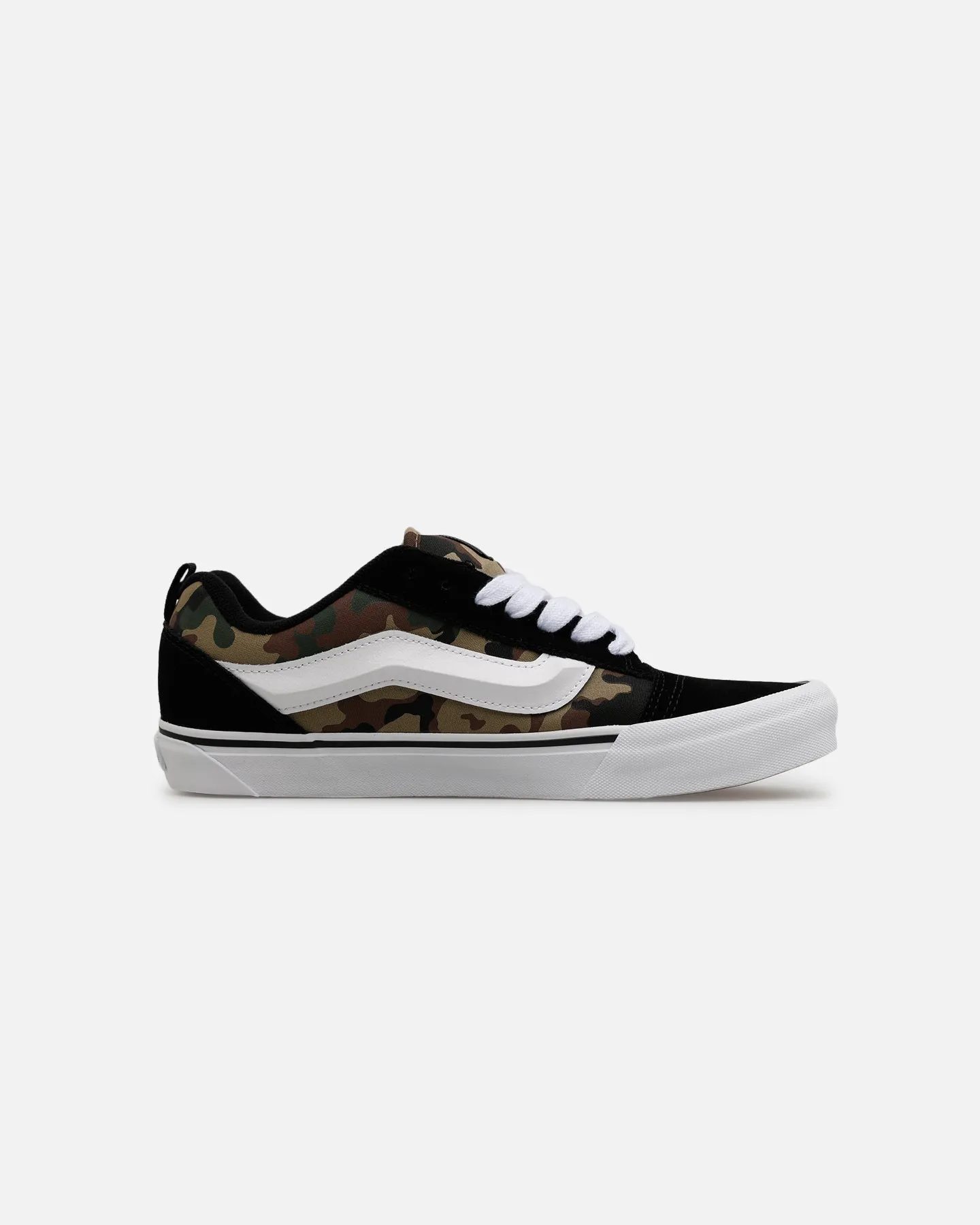 Vans Knu Skool 'Camo' Black/Green Slip Resistant Modern Commuters