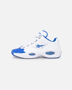 Style Move Reebok Question Low "Blue Toe" Footwear White/Electric Cobalt
