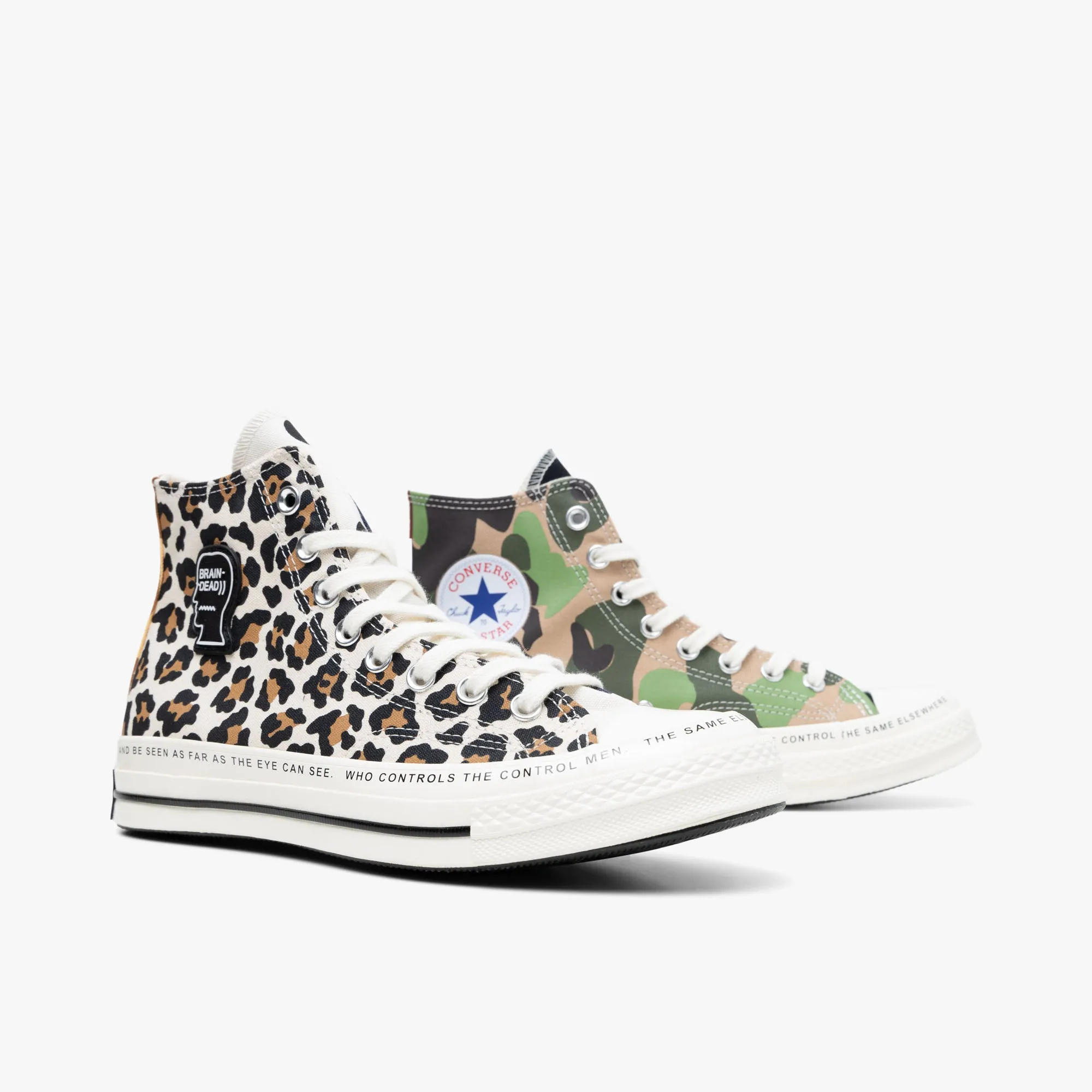 Converse x Brain Dead Chuck 70 Hi Egret / Black - Multi Toe Space Comfort Ventilation