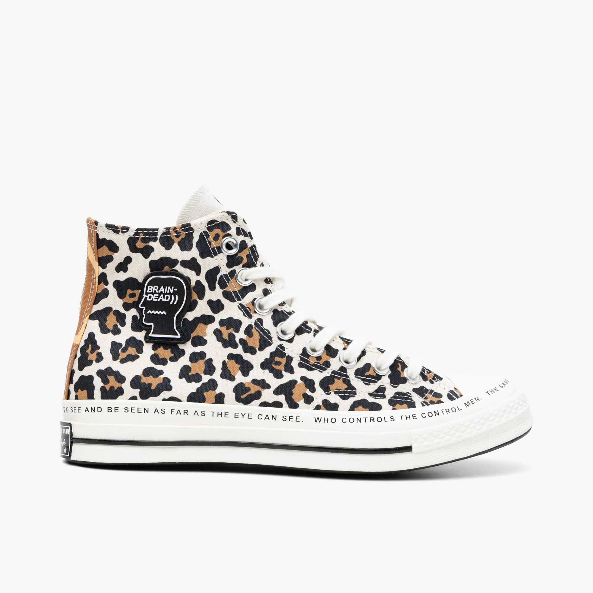 Converse x Brain Dead Chuck 70 Hi Egret / Black - Multi Sturdy Outsole Daily Commuting