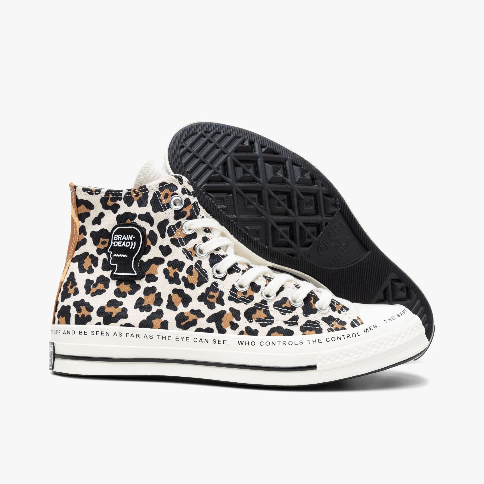 Converse x Brain Dead Chuck 70 Hi Egret / Black - Multi Light Movement Easy Action