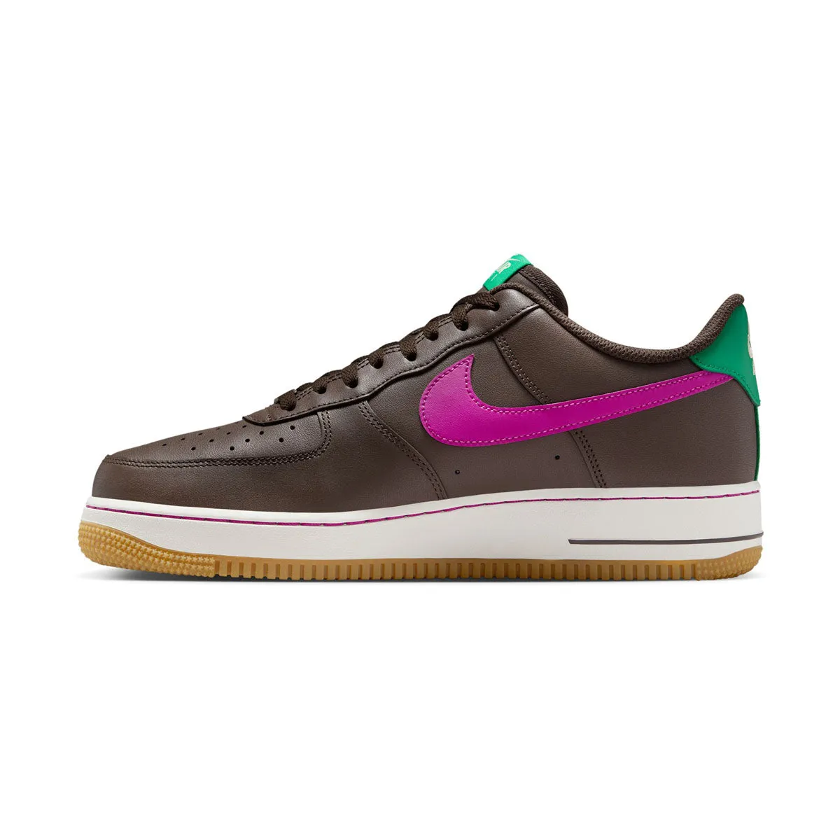 Air Force 1 '07 'Baroque Brown Vivid Purple' Men's Shoes Responsive Heel Counter