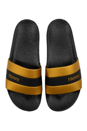 Soft Cushioned Footwear Party Pop Henny Apparel Stripe Slides Sandals