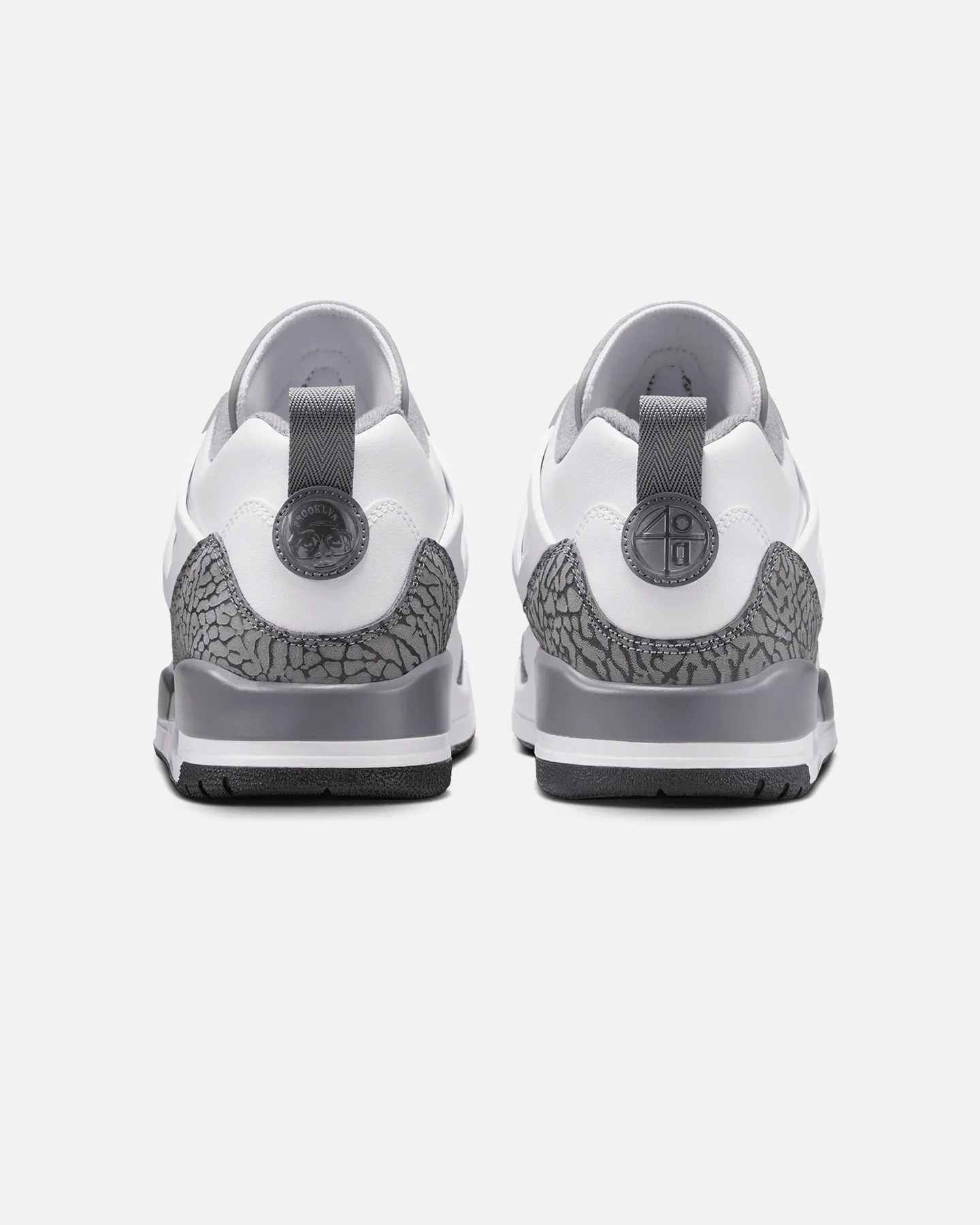 Durable Build Minimalist Fans Jordan Spizike Low "Cool Grey" White/Grey
