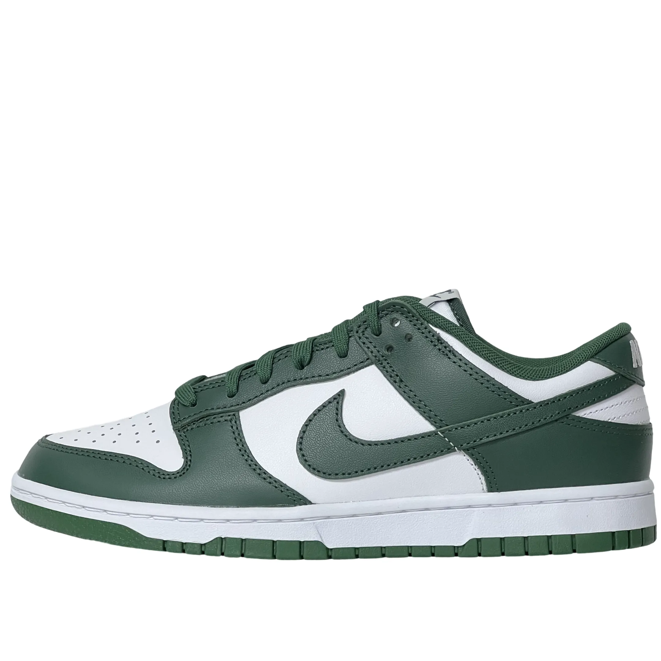 Nike Dunk Low Team Green Michigan State Reinforced toe cap