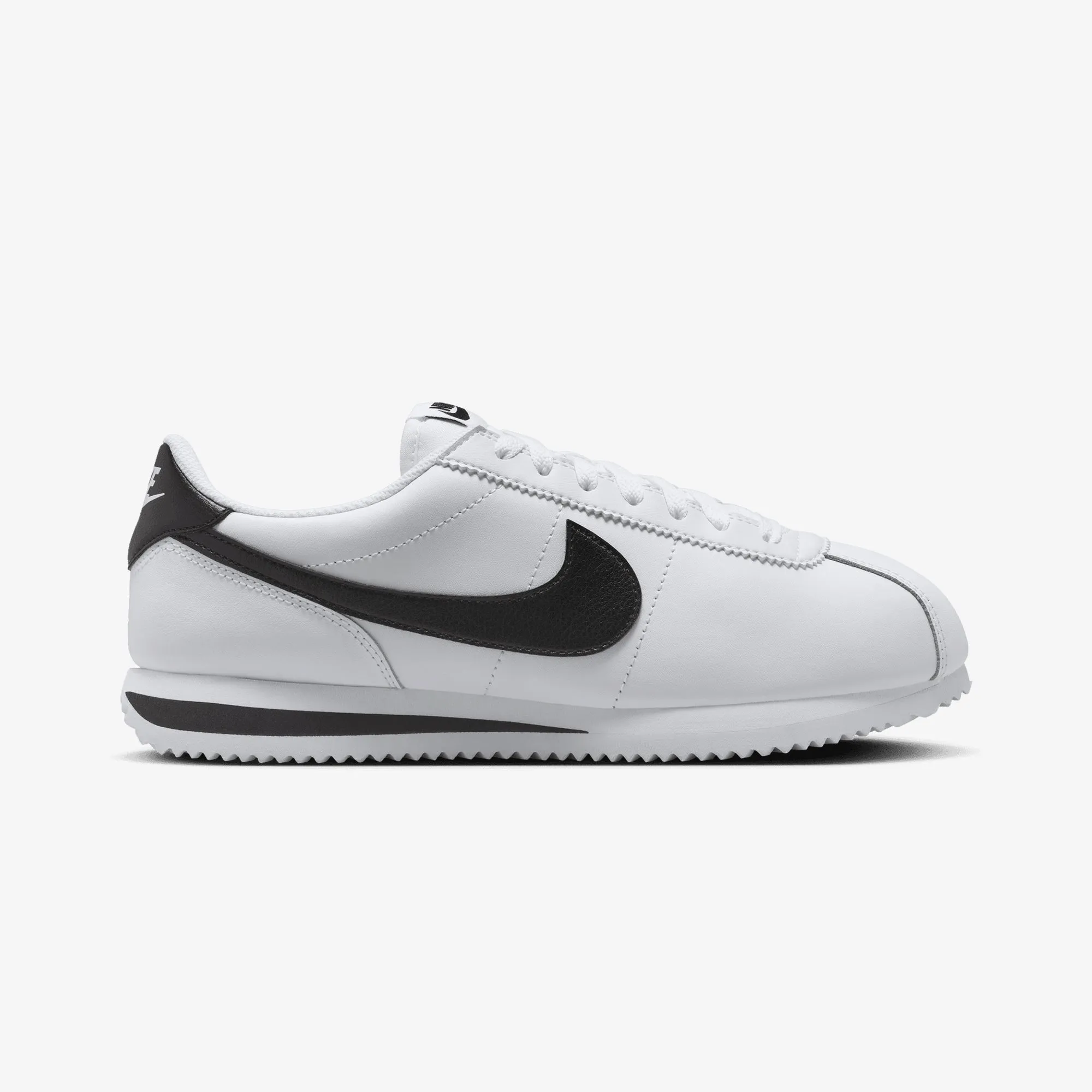Responsive Rebound NIKE | CORTEZ LEATHER { WHITE/BLACK