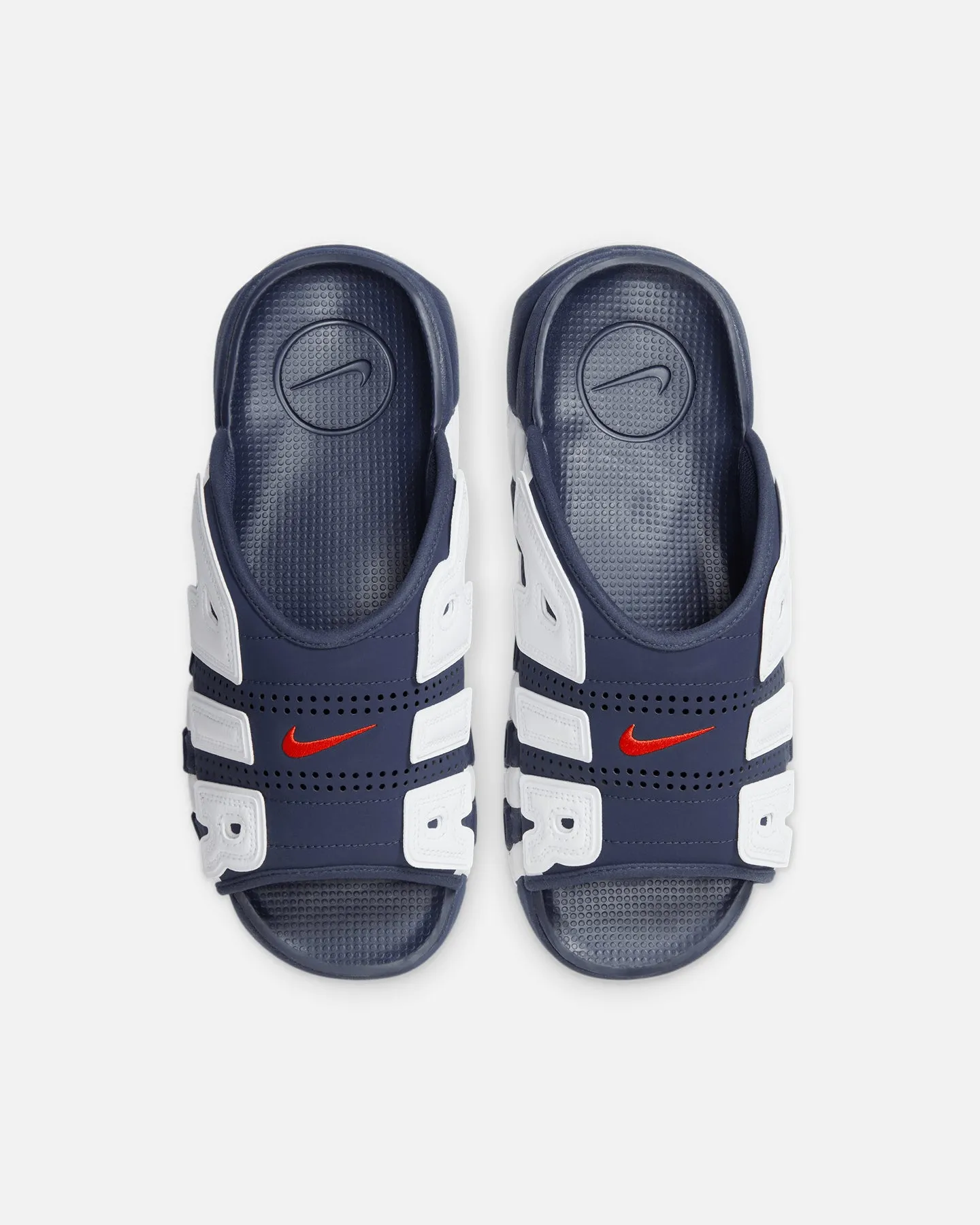 Durable Construction Business Mode Nike Air More Uptempo Slides Midnight Navy