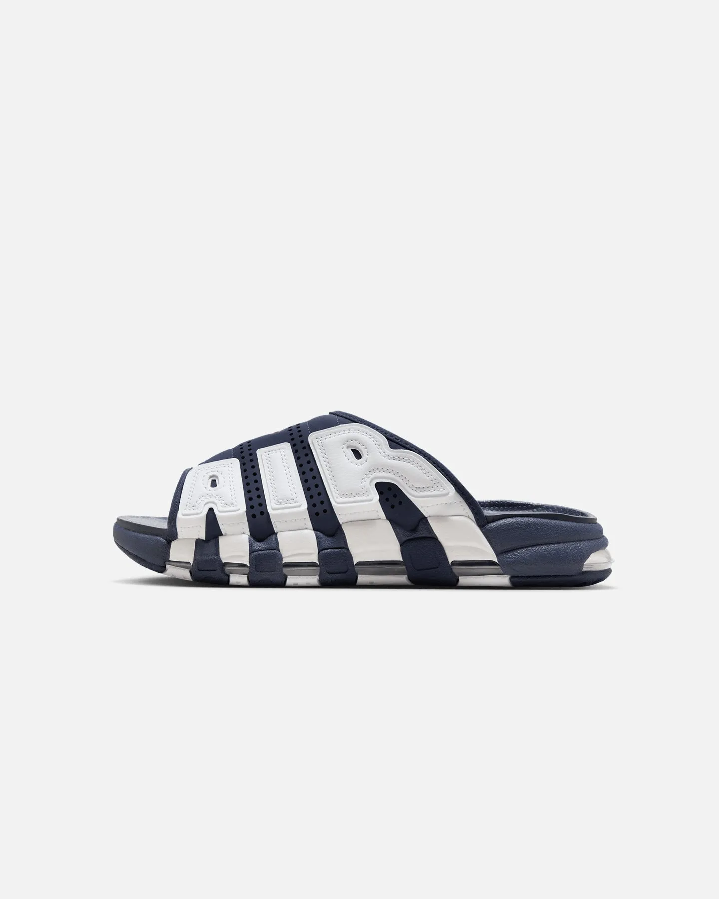 Nike Air More Uptempo Slides Midnight Navy Sport Edge Run Free