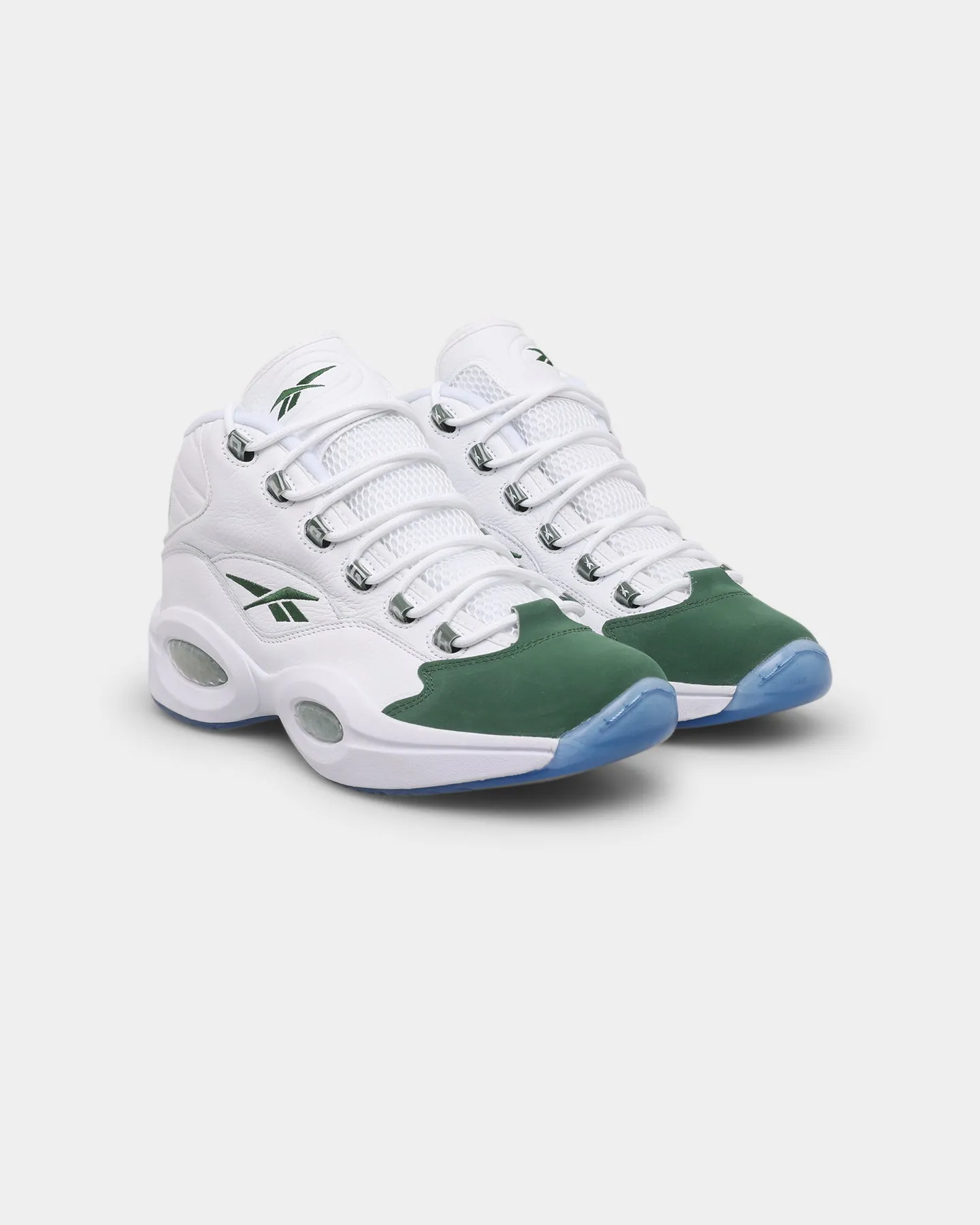 Reebok Question Mid "Green Toe" Ftwr White/Pine Green quick dry Spring Jump