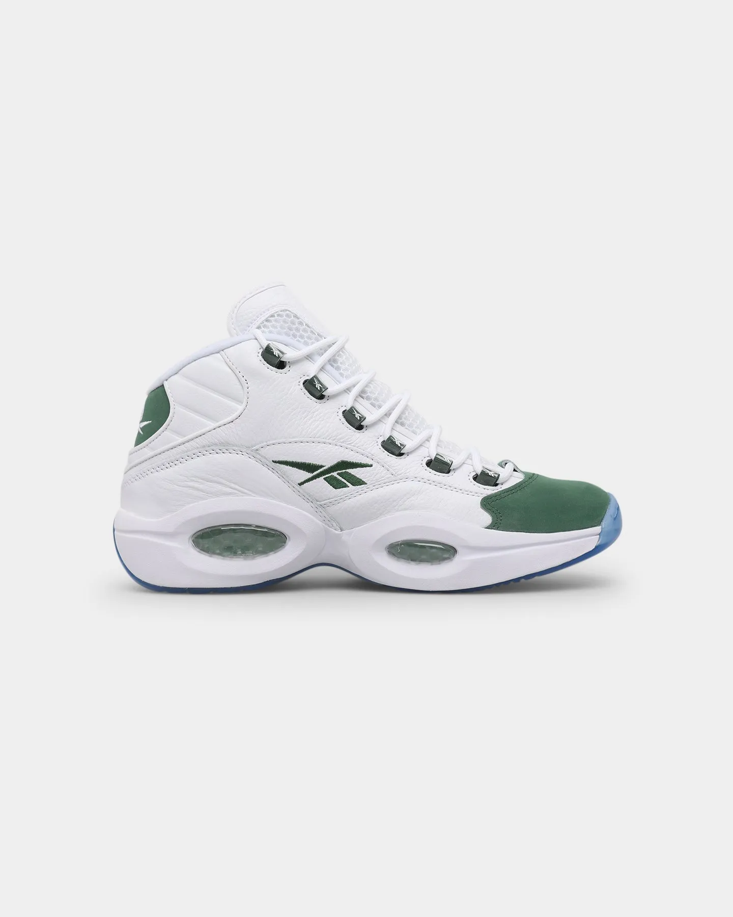 Young Mood Reebok Question Mid "Green Toe" Ftwr White/Pine Green