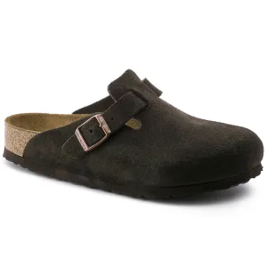 BOSTON SOFT FOOTBED SUEDE LEATHER - MOCHA Buckle Fit