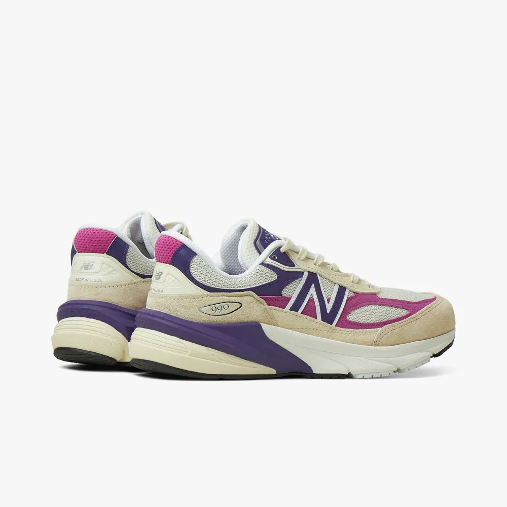 running in a rowing studio shoes Marathon Preparation New Balance MADE in USA U990TD6 Purple / Angora