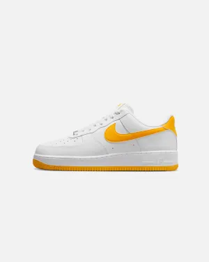 Shine Silver Nike Air Force 1 '07 White/University Gold