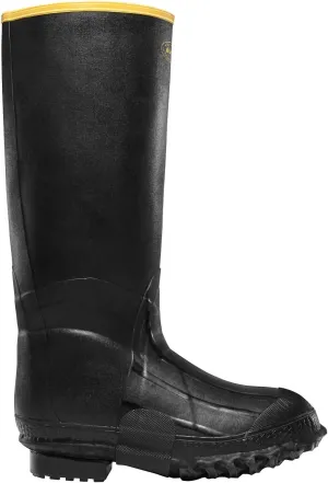 Heat resistant Comfort Gusset Men's Zxt Knee Boot 16" Foam Insulated In Black
