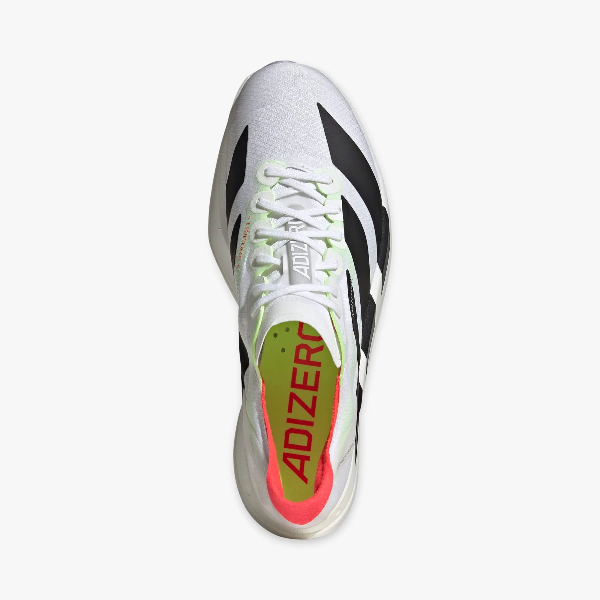 quick - drying shoes Stretchable Tongue adidas Adizero Adios Pro 4 Cloud White / Core Black - Silver Metallic