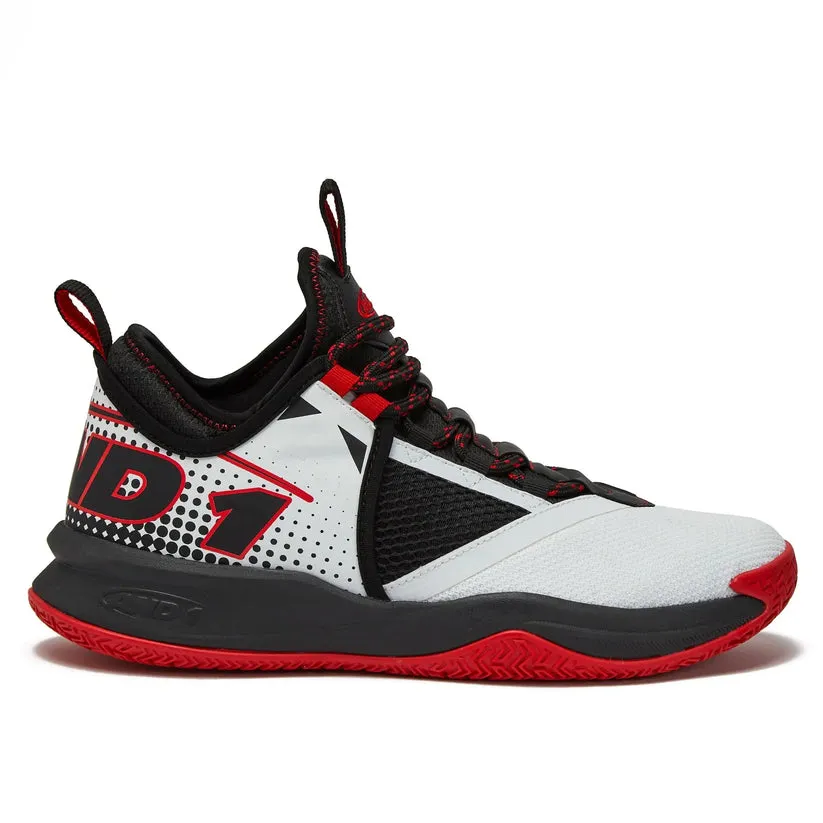 All terrain Anti Bacterial And-1 Men's Charge White/Black/Red Basketball Shoes