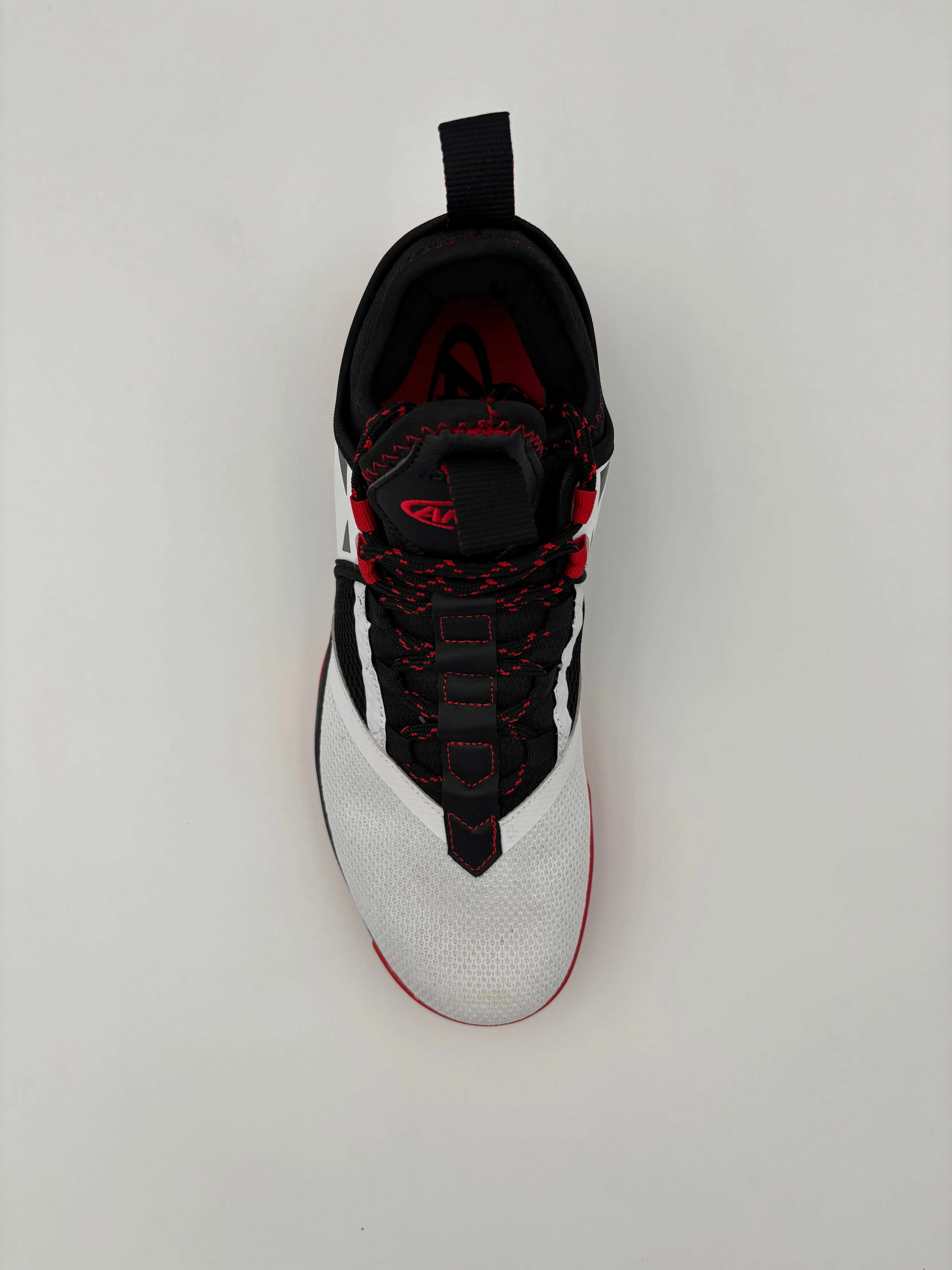 Non Slip Outsole Pattern Slip Resistant Soles And-1 Men's Charge White/Black/Red Basketball Shoes