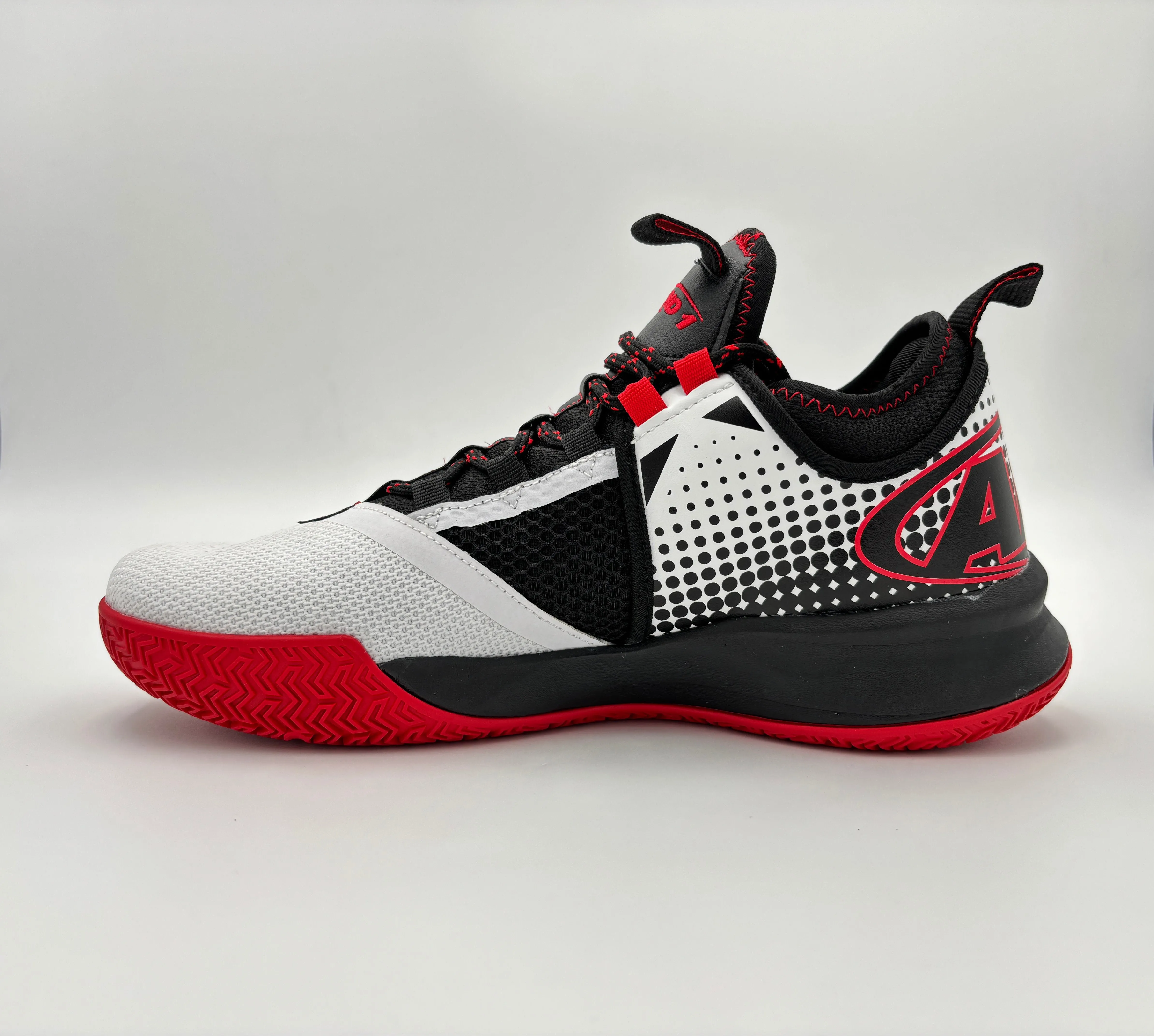 Stride Enhancer Flywire Cables And-1 Men's Charge White/Black/Red Basketball Shoes