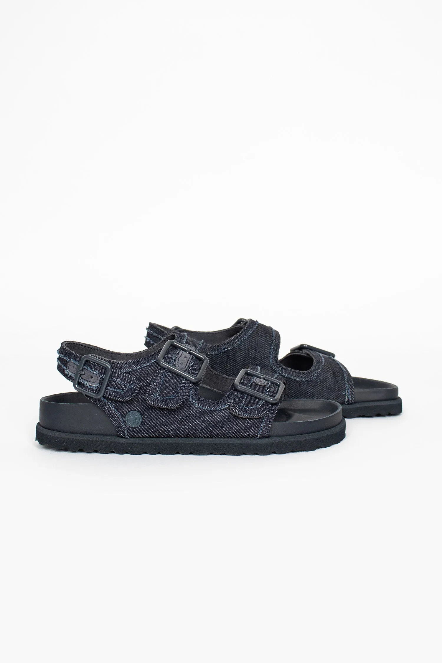 Milano Stone Washed Sandal Dark Washed Denim Fast Go