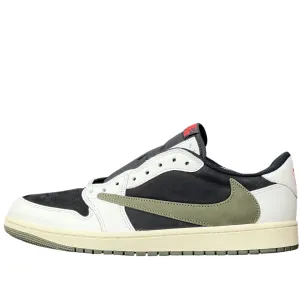 WMNS Nike Air Jordan 1 Low Travis Scott Olive Durable ease Flexible structure