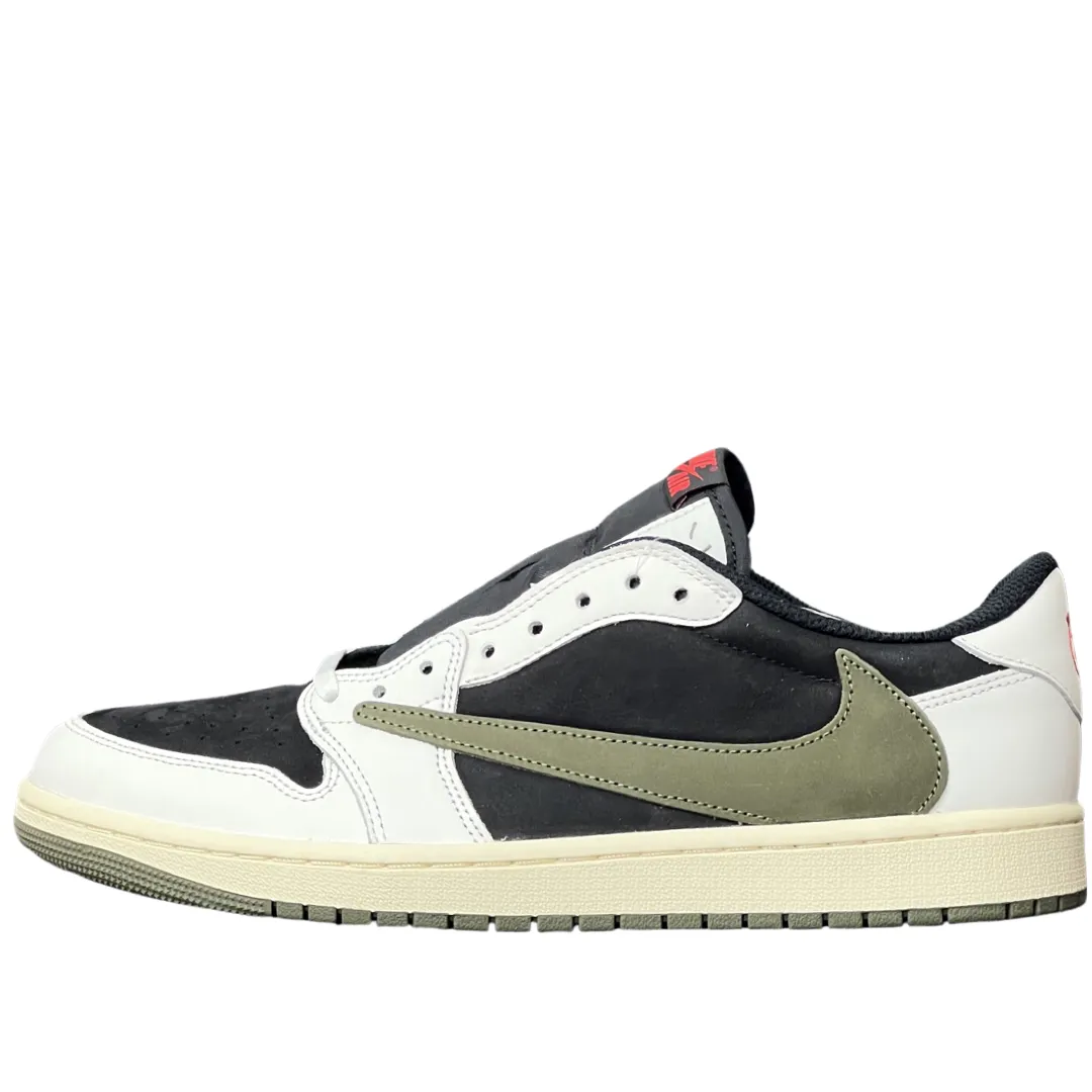 WMNS Nike Air Jordan 1 Low Travis Scott Olive Durable ease Flexible structure