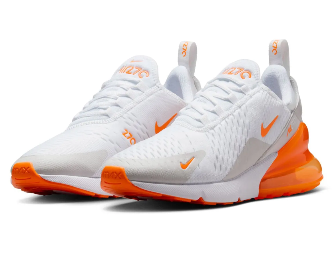 Pre-Order White Orange Swarovski Nike Air Max 270 Light Hike Long Day