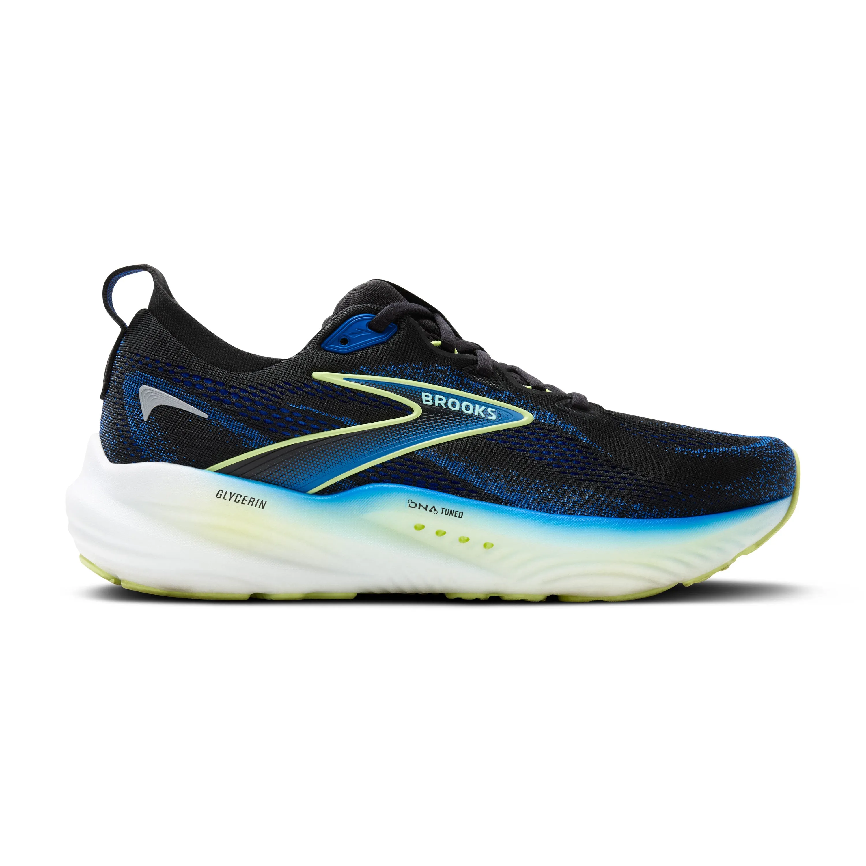 MEN'S GLYCERIN 22 - D - 002 BLACK/COBALT/NEO YELLOW Fast pace Molded Insole