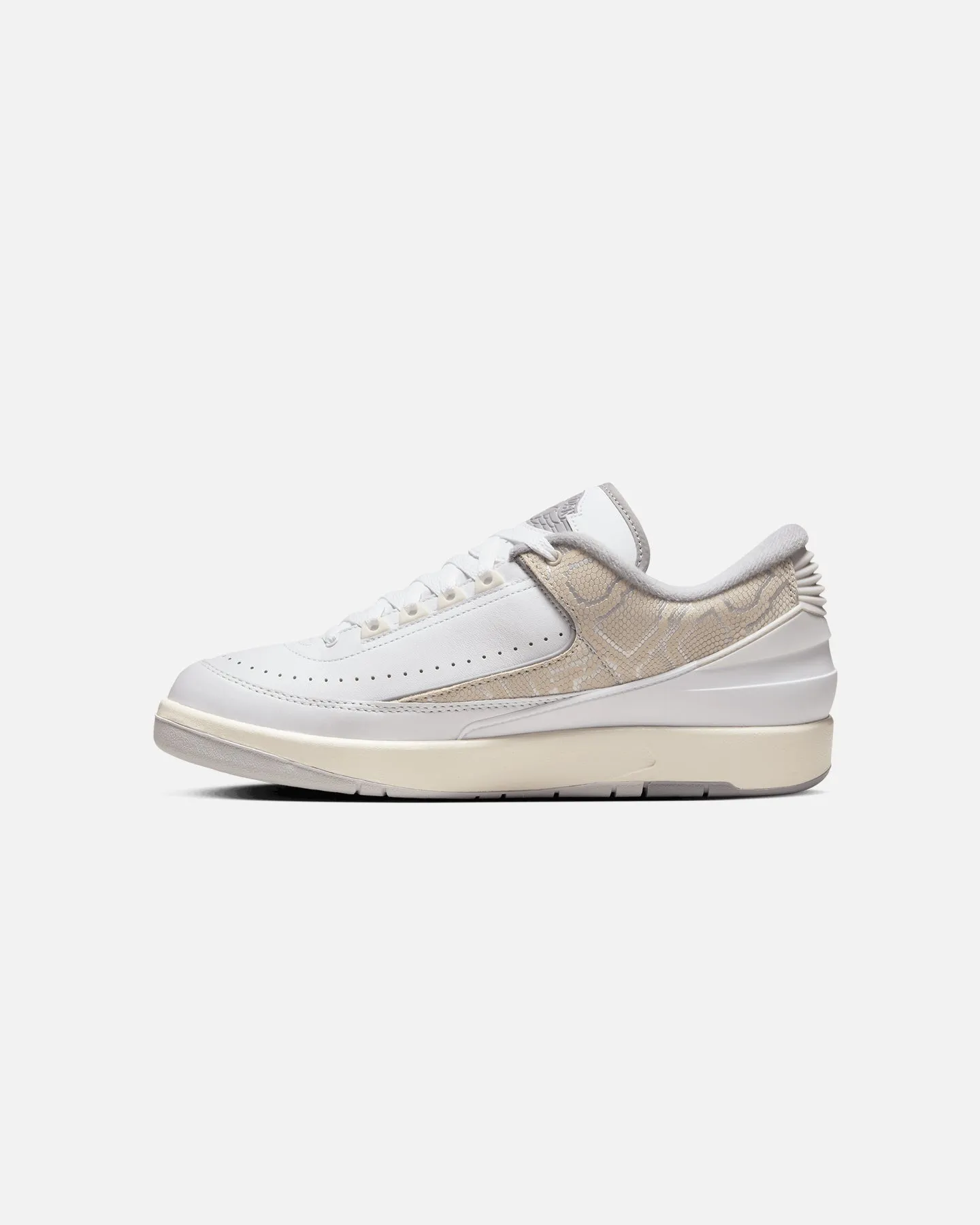 Jordan Air Jordan 2 Retro Low White/Cement Grey Flexibility Feature Slip Resistant All Weather