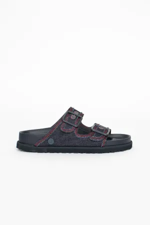 Road Long Arizona Stone Washed Sandal Dark Wash Denim