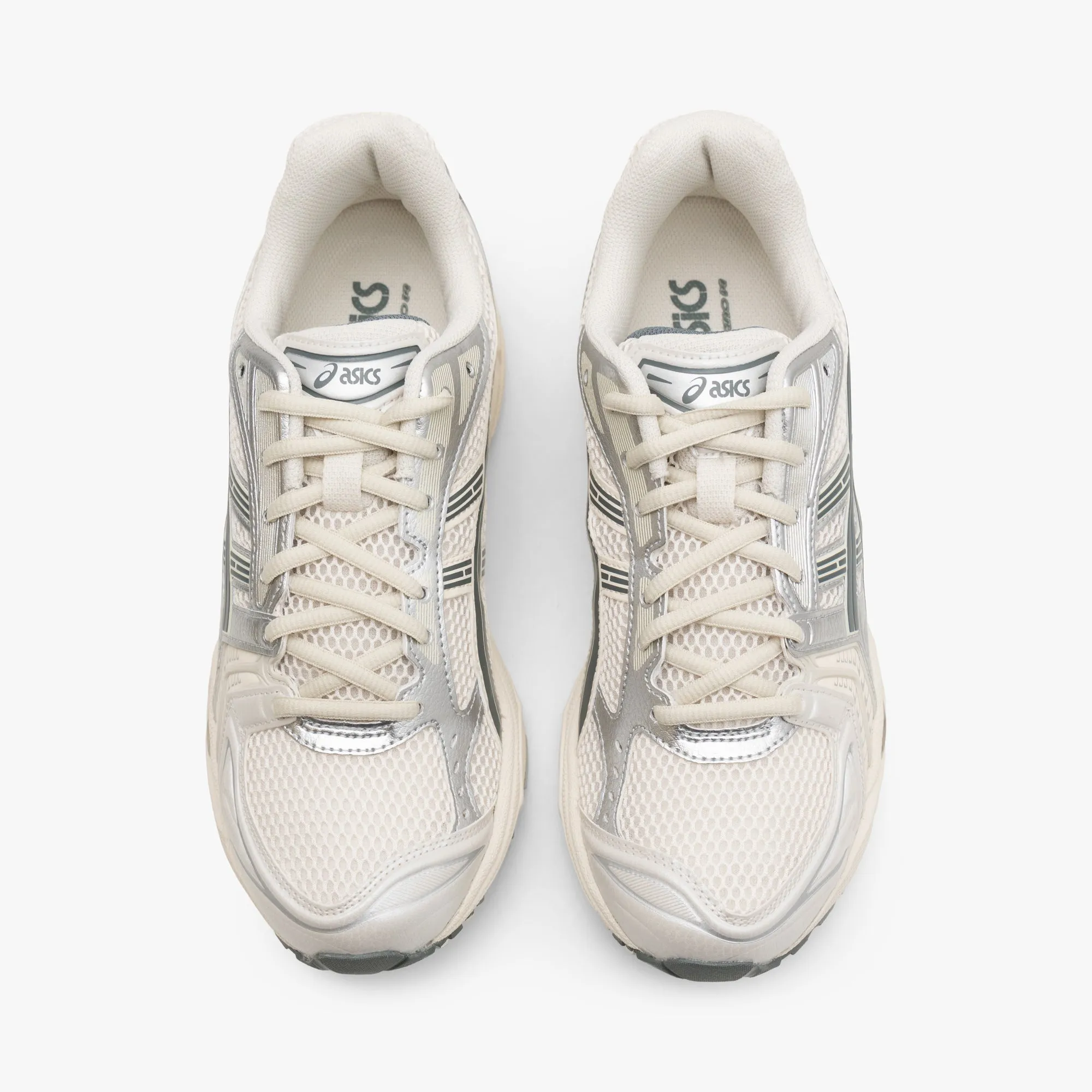 racing running footwear foam - sole - feature shoes ASICS Gel-Kayano 14 Birch / Dark Pewter