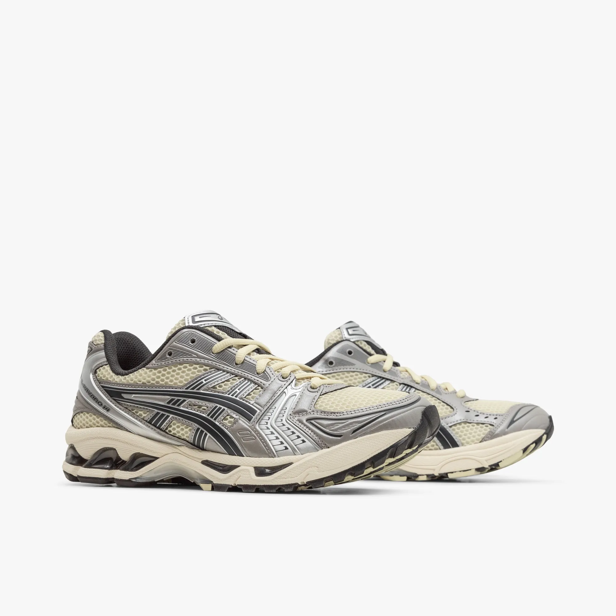 book - themed running gear ASICS Gel-Kayano 14 Oyster White / Steeple Grey